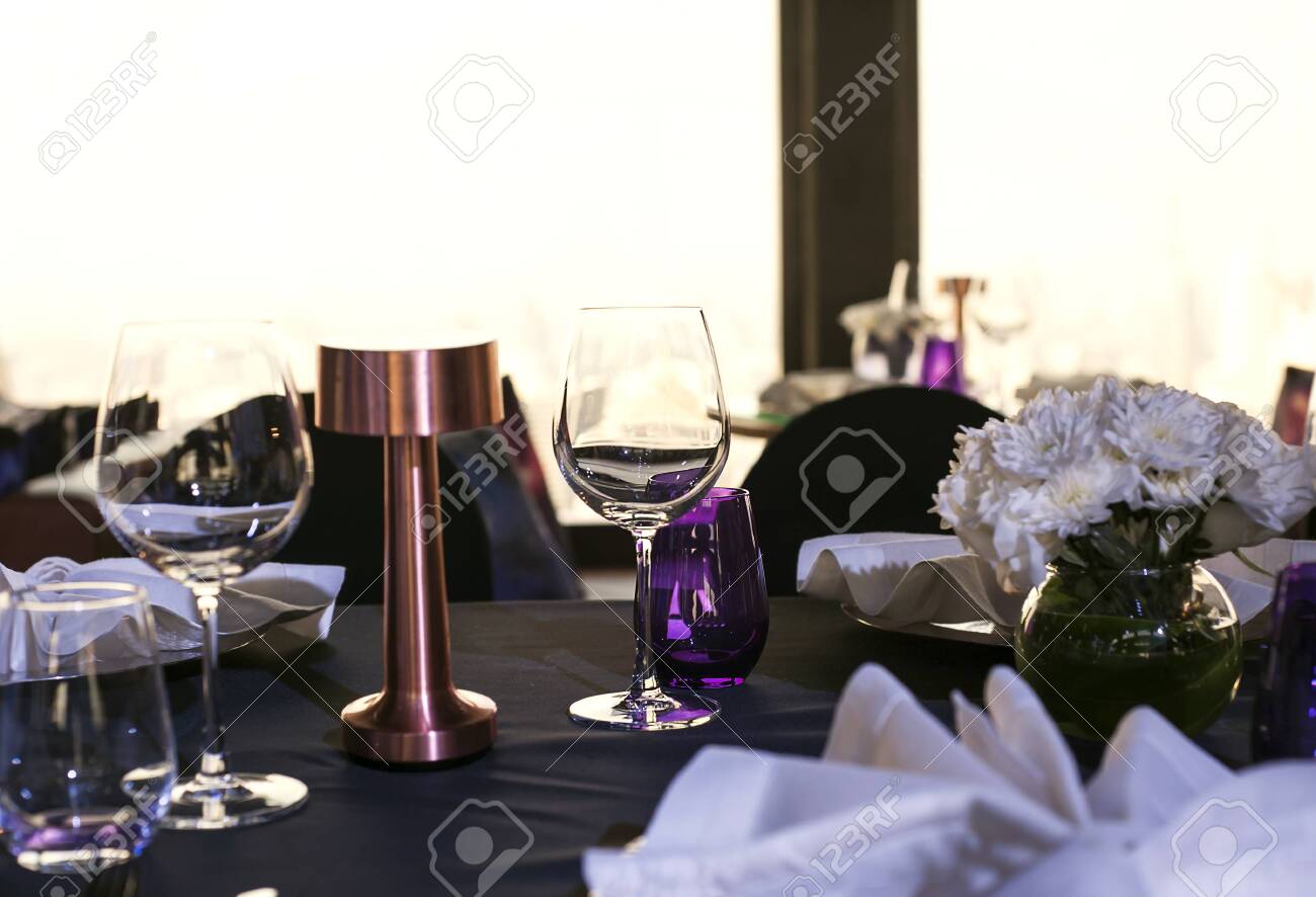 dinner party setup