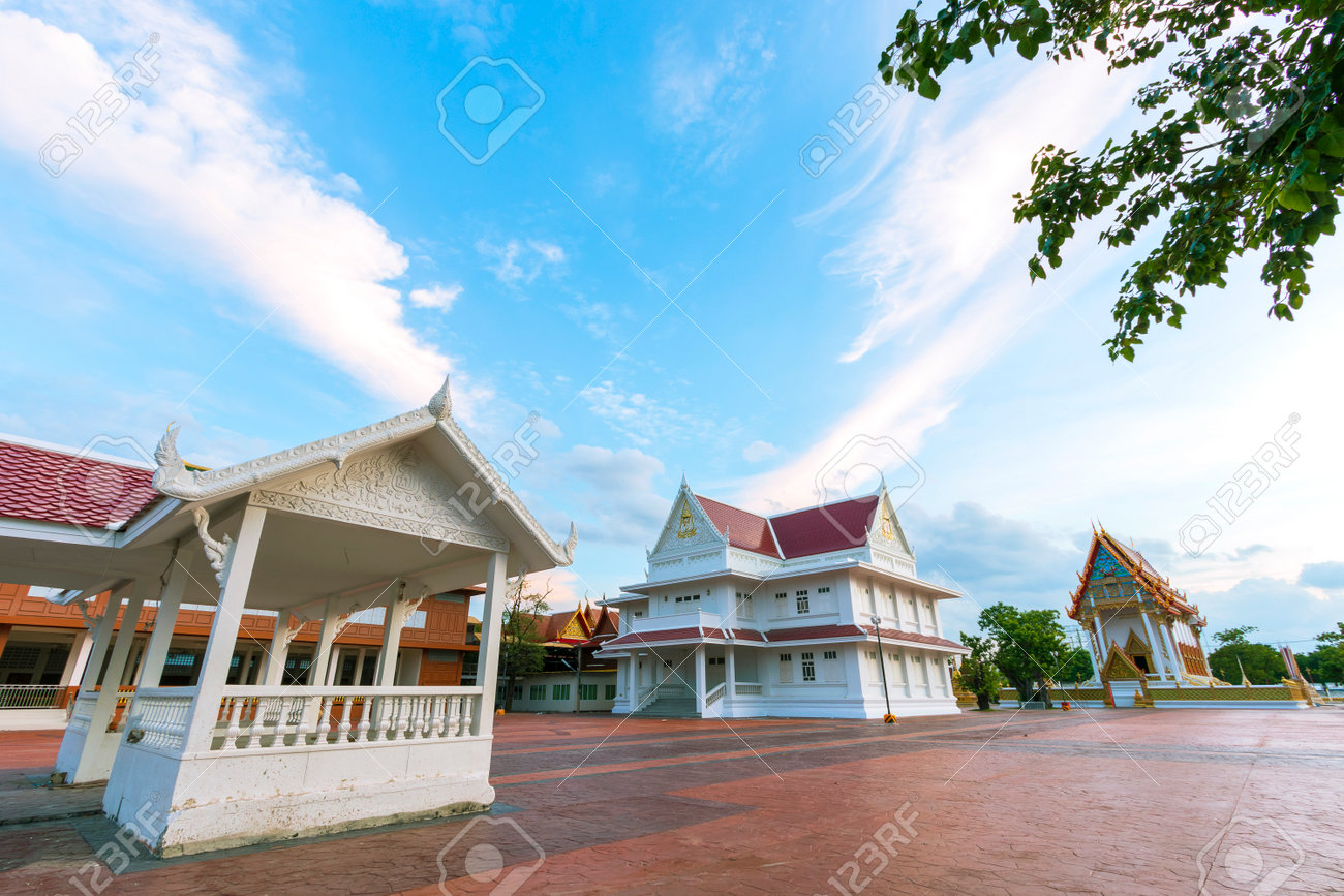 Wat Chinnawararam Worawihan Is A Beautiful Temple In Pathum Thani Province In Thailand Stock Photo Picture And Royalty Free Image Image