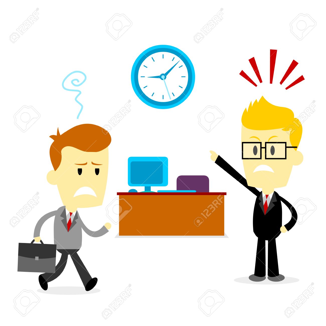 Man Got Busted By His Boss, Coming Late To The Office (in Flat - 1300x1300 - jpeg Late For Office