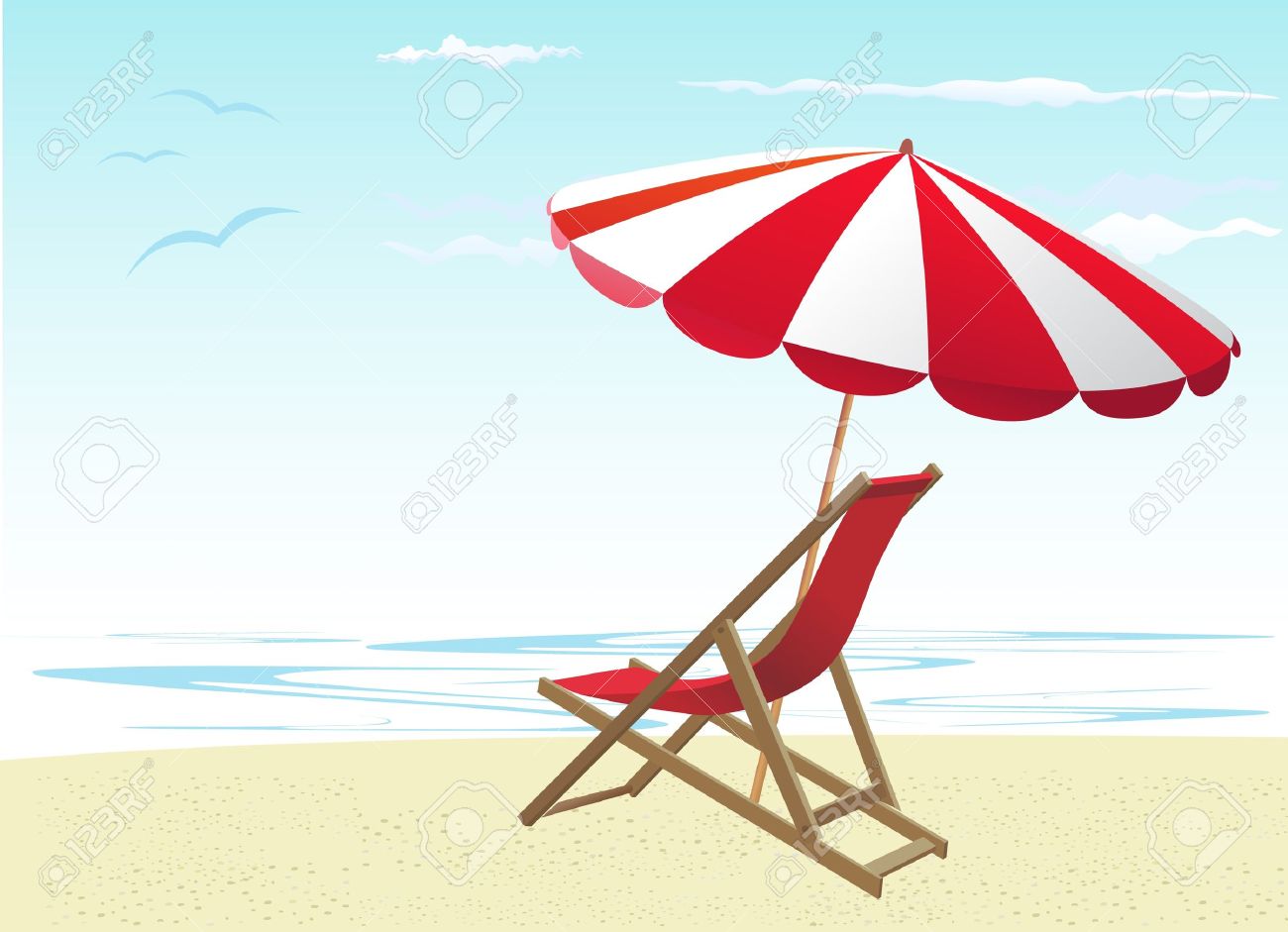 Beach Chair Vector Beach Chair Vector