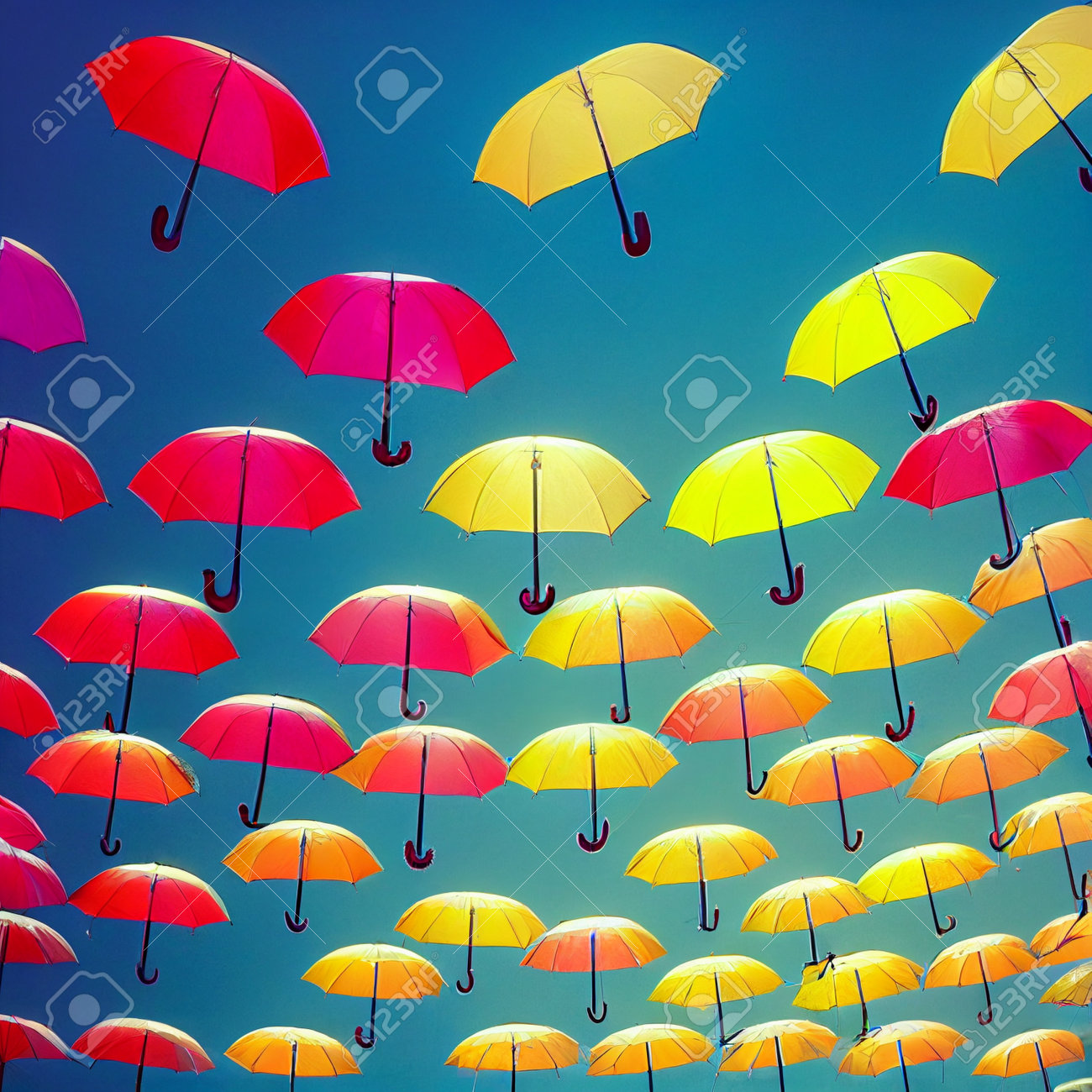 Fondo De Pantalla De Flotante Colorido E Interesante, Un Diseño Genial Carteles E Ilustraciones Creativas En Línea. Fotos, Retratos, Imágenes Y Fotografía De Archivo Libres De Derecho. Image 192876931.