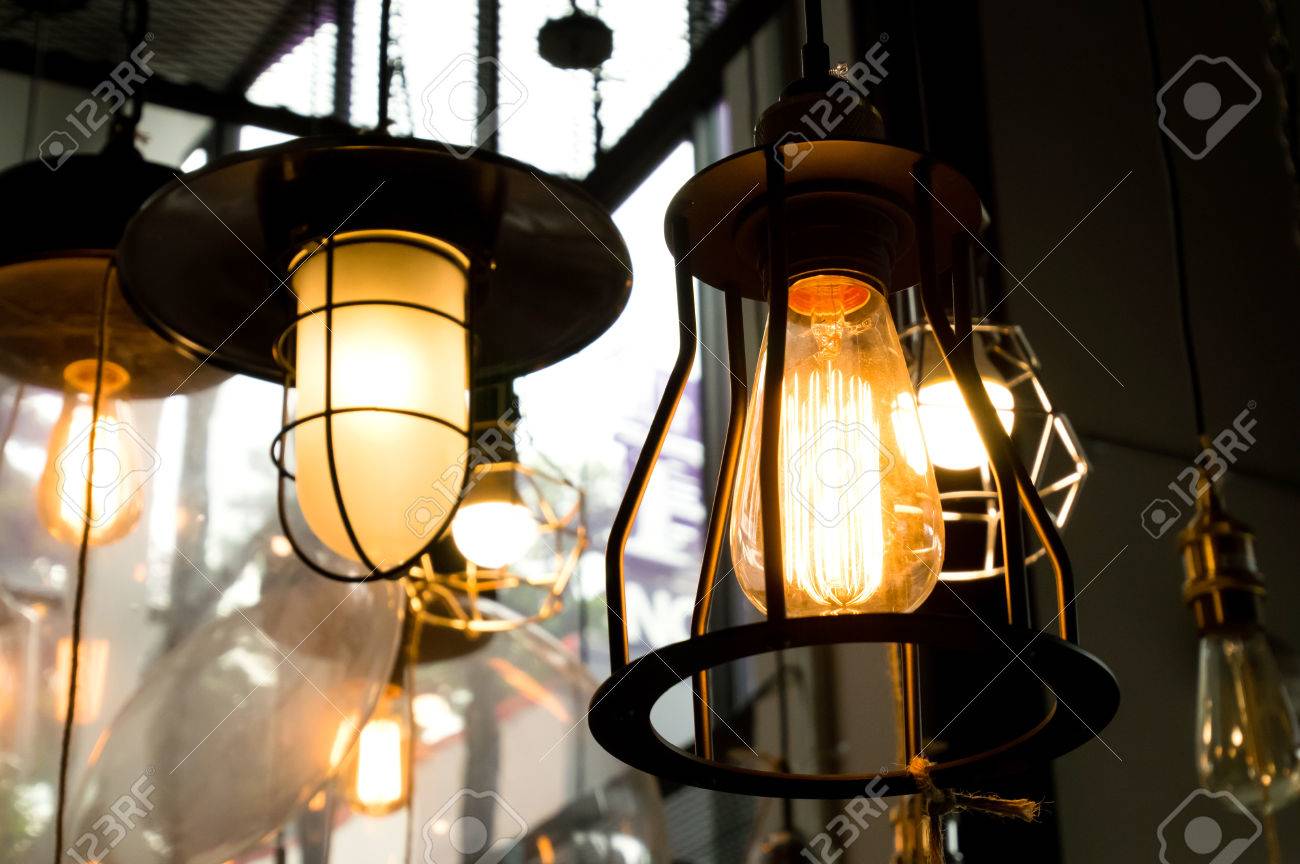 decorative antique style light bulbs stock photo picture and