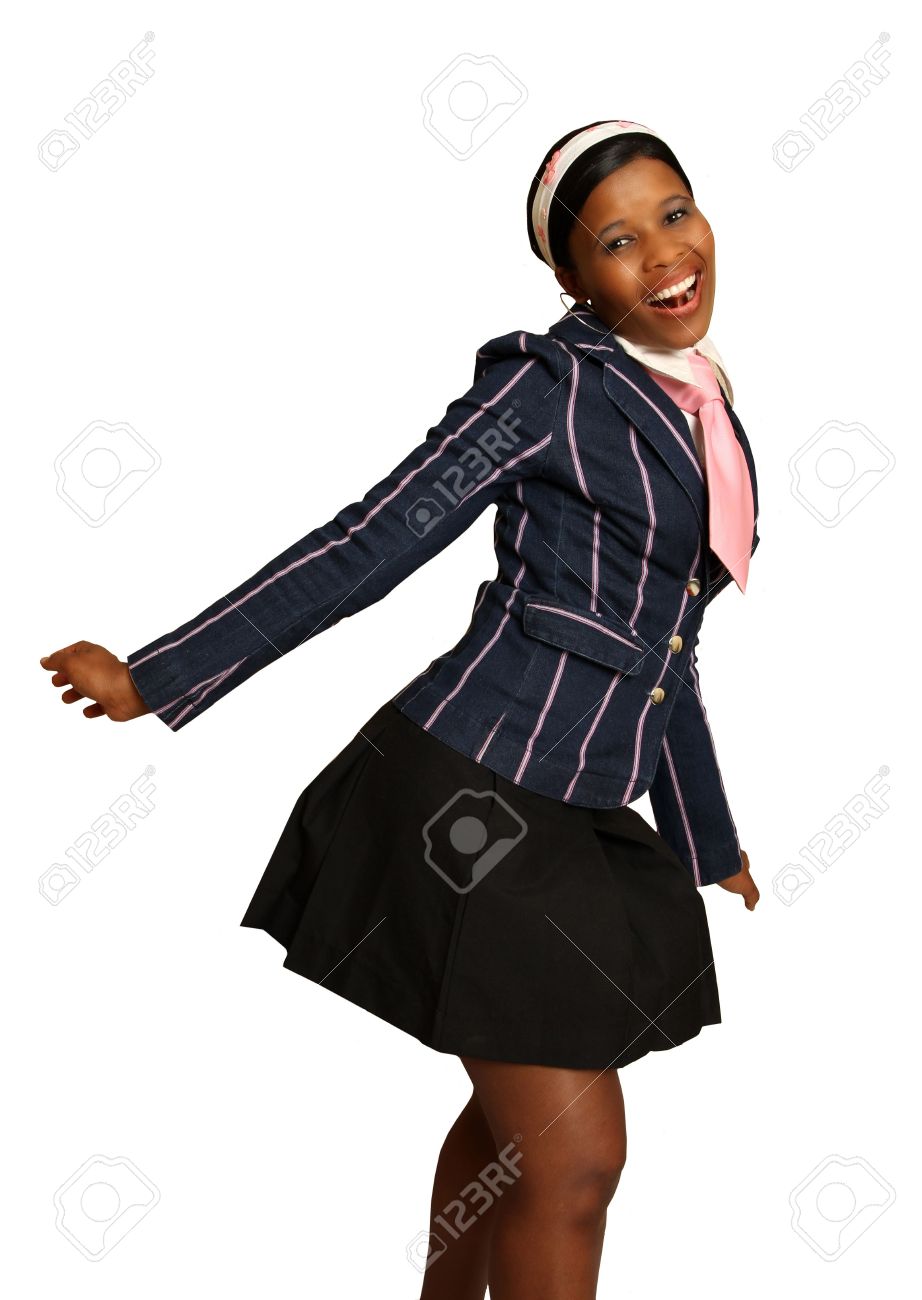african american school girl