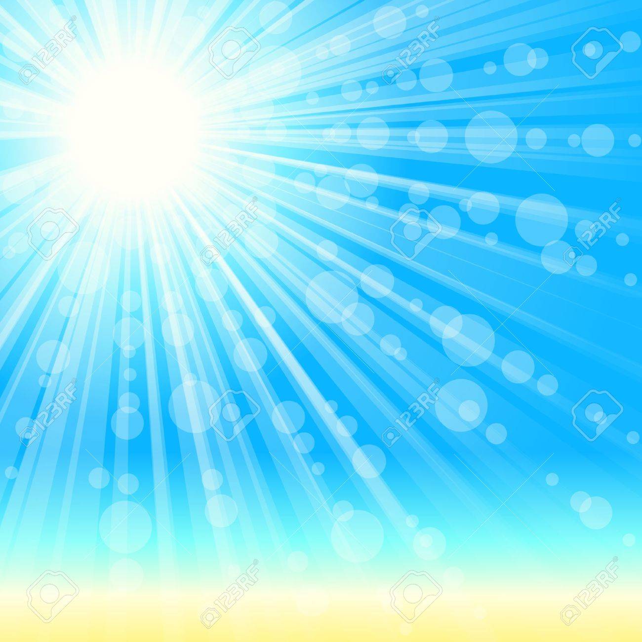 インプレ エレガントなビーチ 太陽の光の背景 グラフィックをグループ化および簡単な編集のためのいくつかの層 ファイルは 任意のサイズにスケールできます のイラスト素材 ベクタ Image