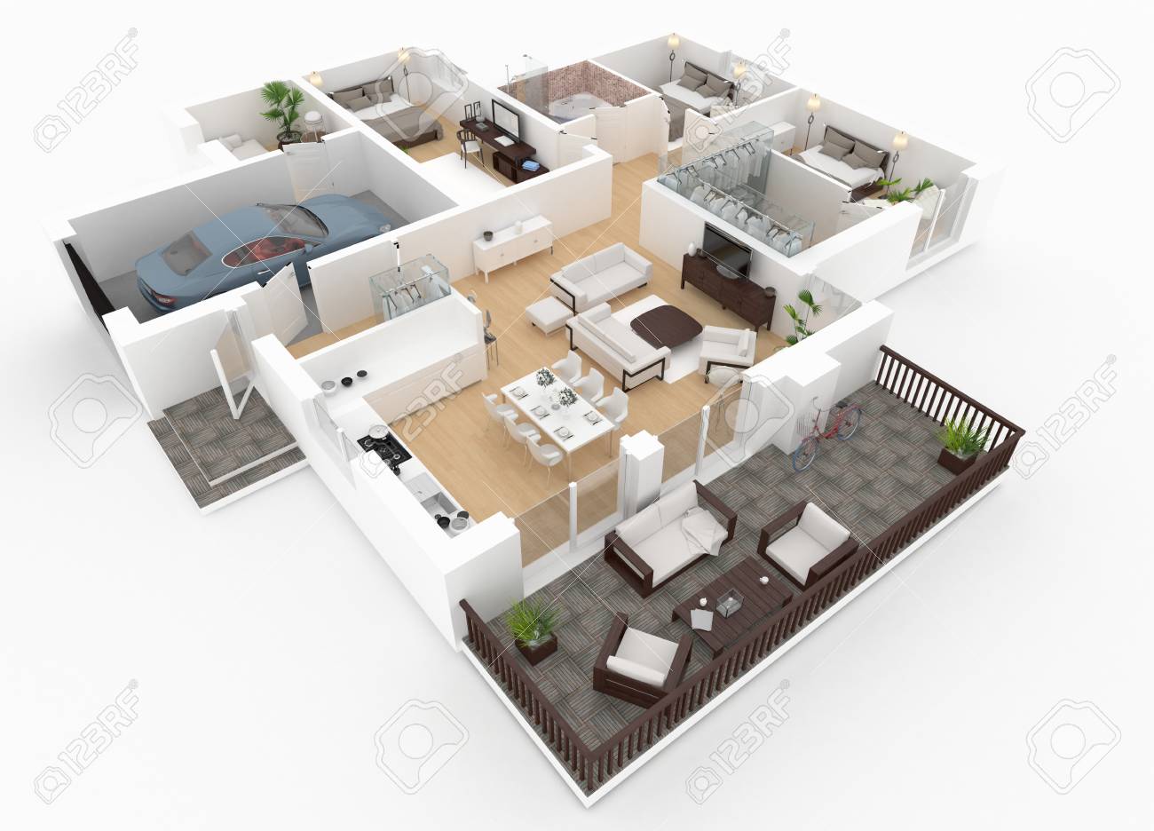 plan appartement meuble