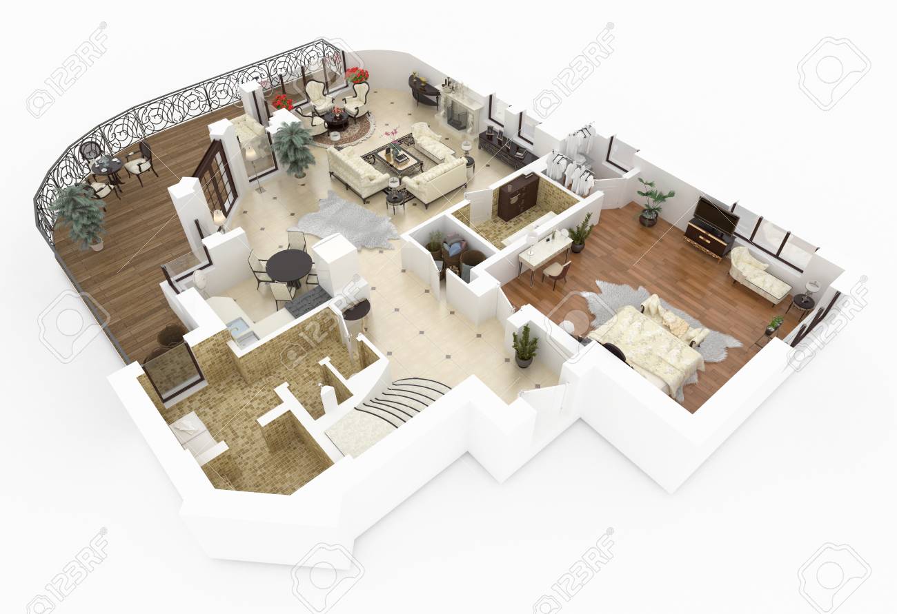 plan appartement meuble