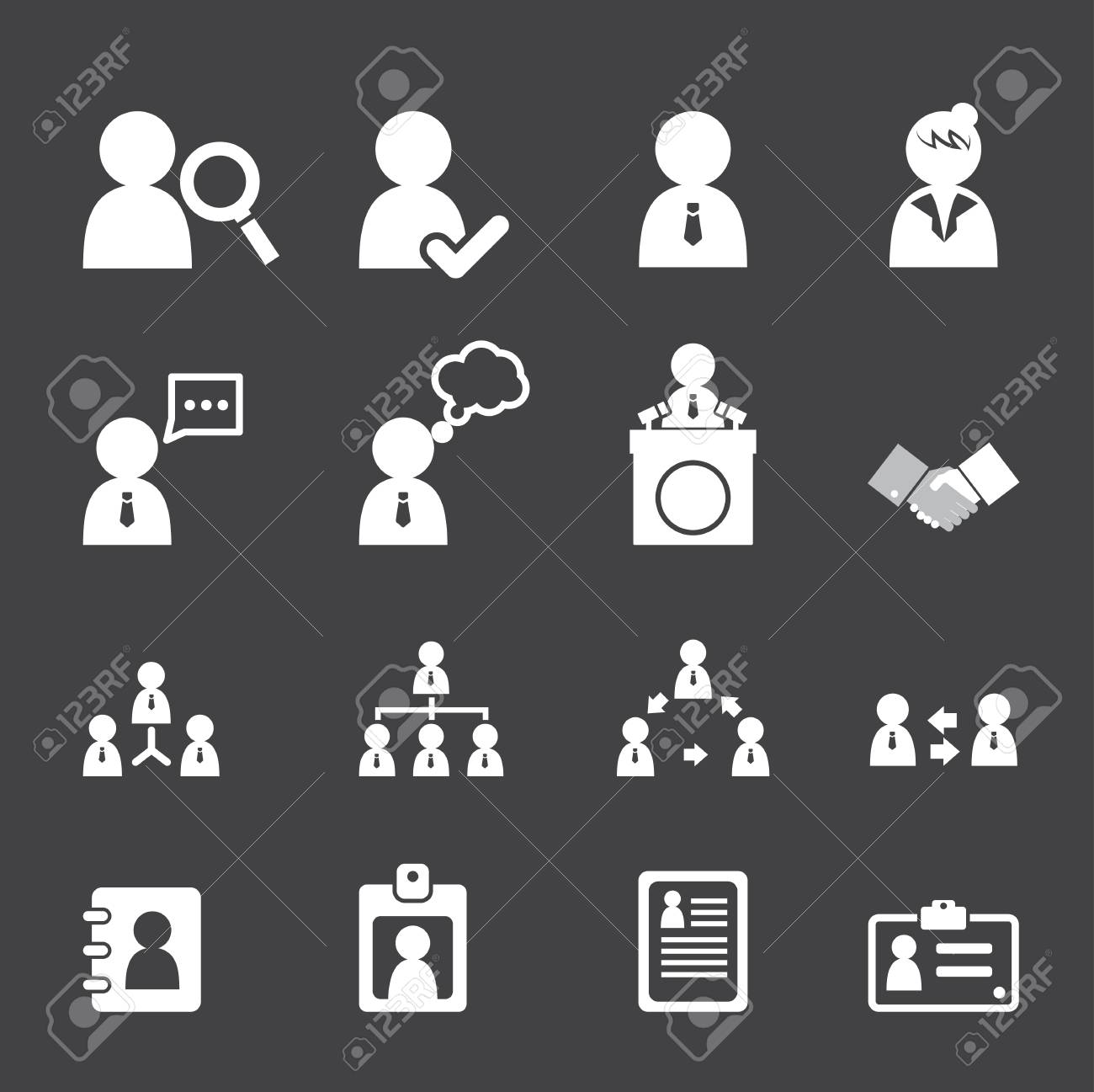 事業者およびユーザーのアイコンのイラスト素材 ベクタ Image