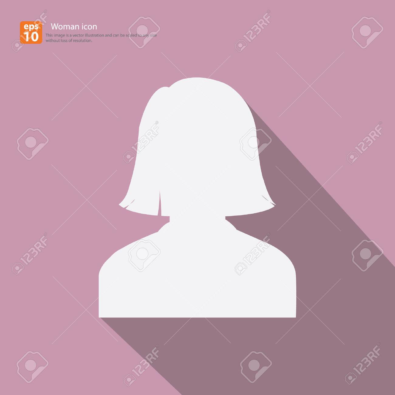 Female Avatar Profile Picture Icon With Shadow On Pink Background Royalty  Free SVG, Cliparts, Vectors, and Stock Illustration. Image 33794246., image size:1300x1300
