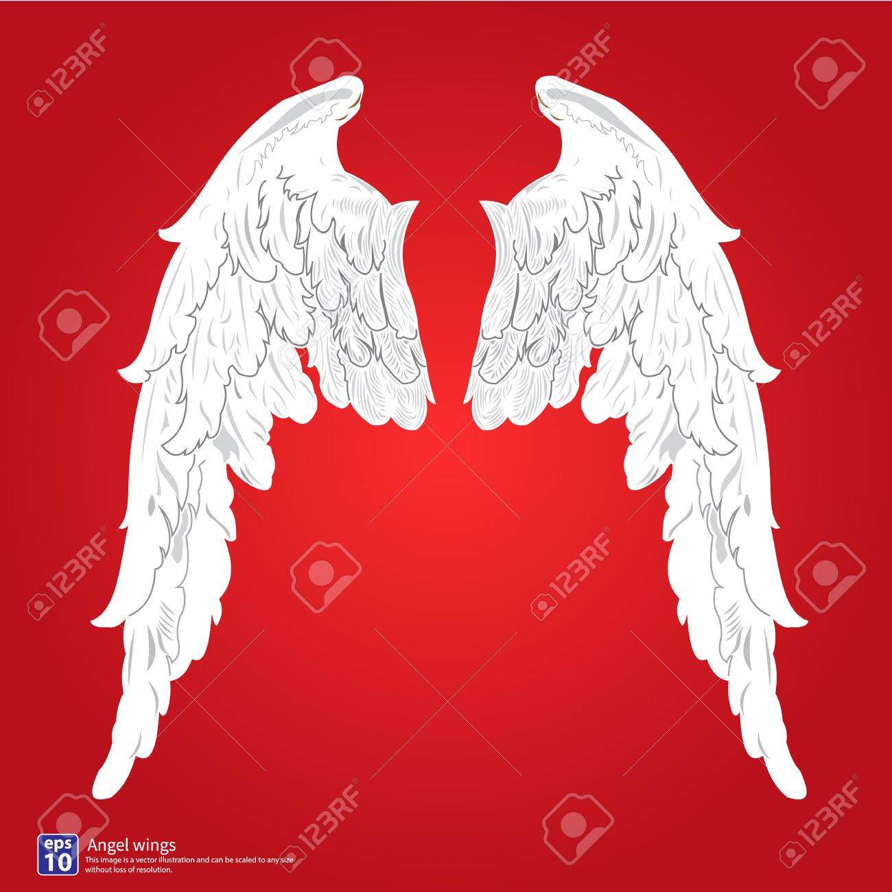 新しい天使の羽ベクター デザインのイラスト素材 ベクタ Image