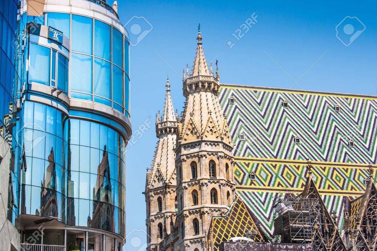 Haas Haus With St Stephen S Cathedral At Stephansplatz In Vienna