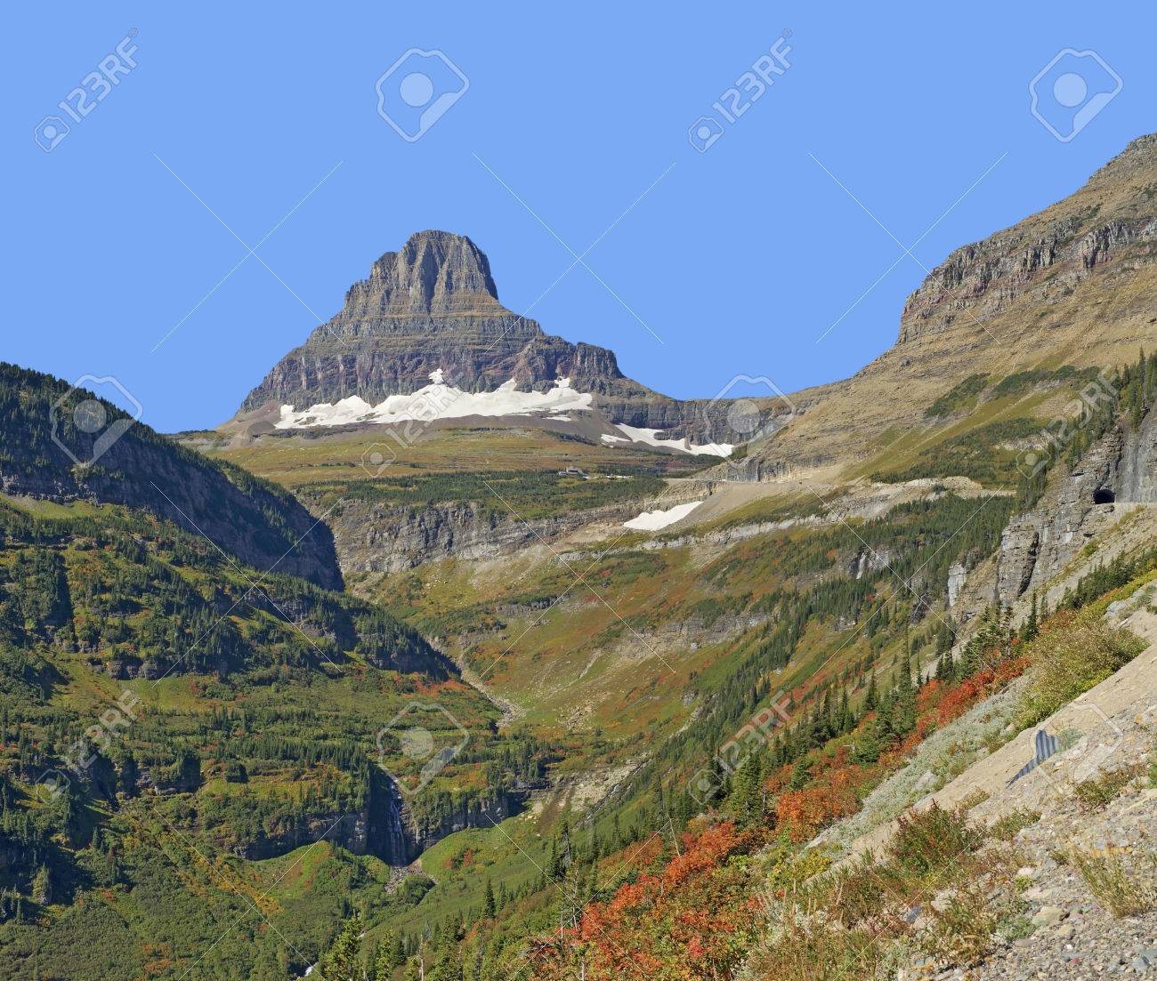 Reynolds Mountain In Glacier National Park Montana Stock Photo Picture And Royalty Free Image Image 37393039