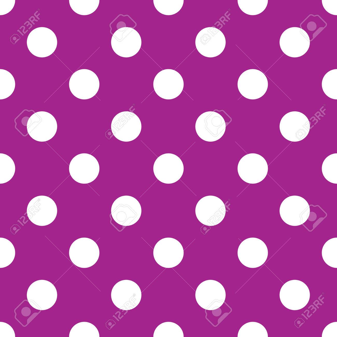 シームレスな紫水玉バック グラウンドのイラスト素材・ベクター Image