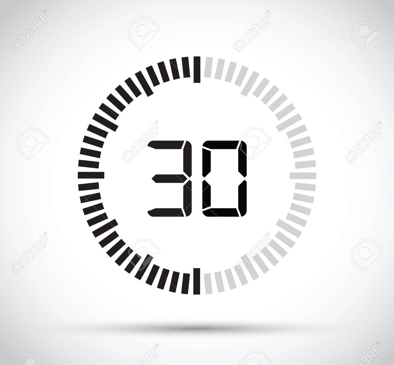 30 second timer royalty free cliparts vectors and stock