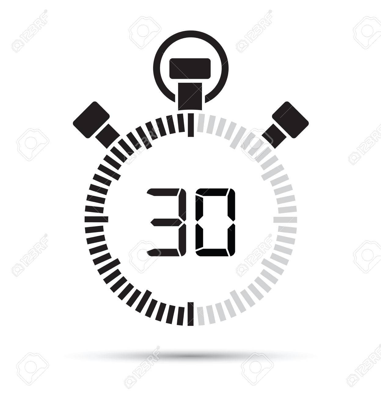 30 秒タイマー のイラスト素材 ベクタ Image