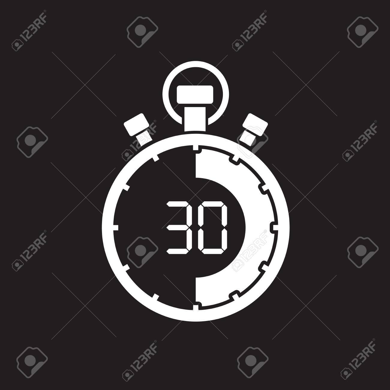 stopwatch thirty minute royalty free cliparts vectors and stock