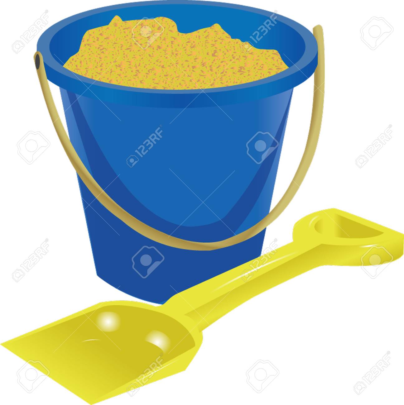 seaside bucket and spade