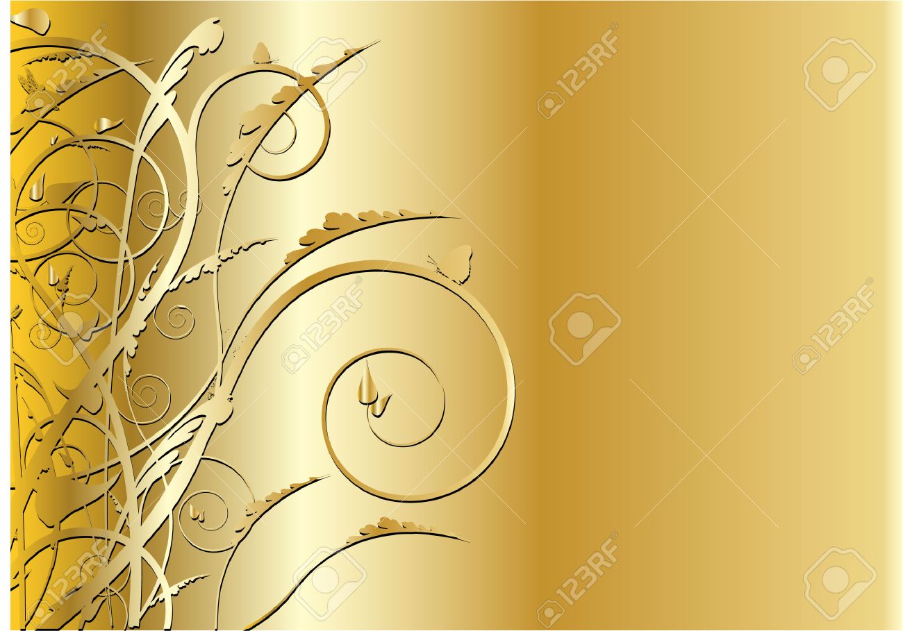 Golden Swirl Background Royalty Free SVG, Cliparts, Vectors, and ...