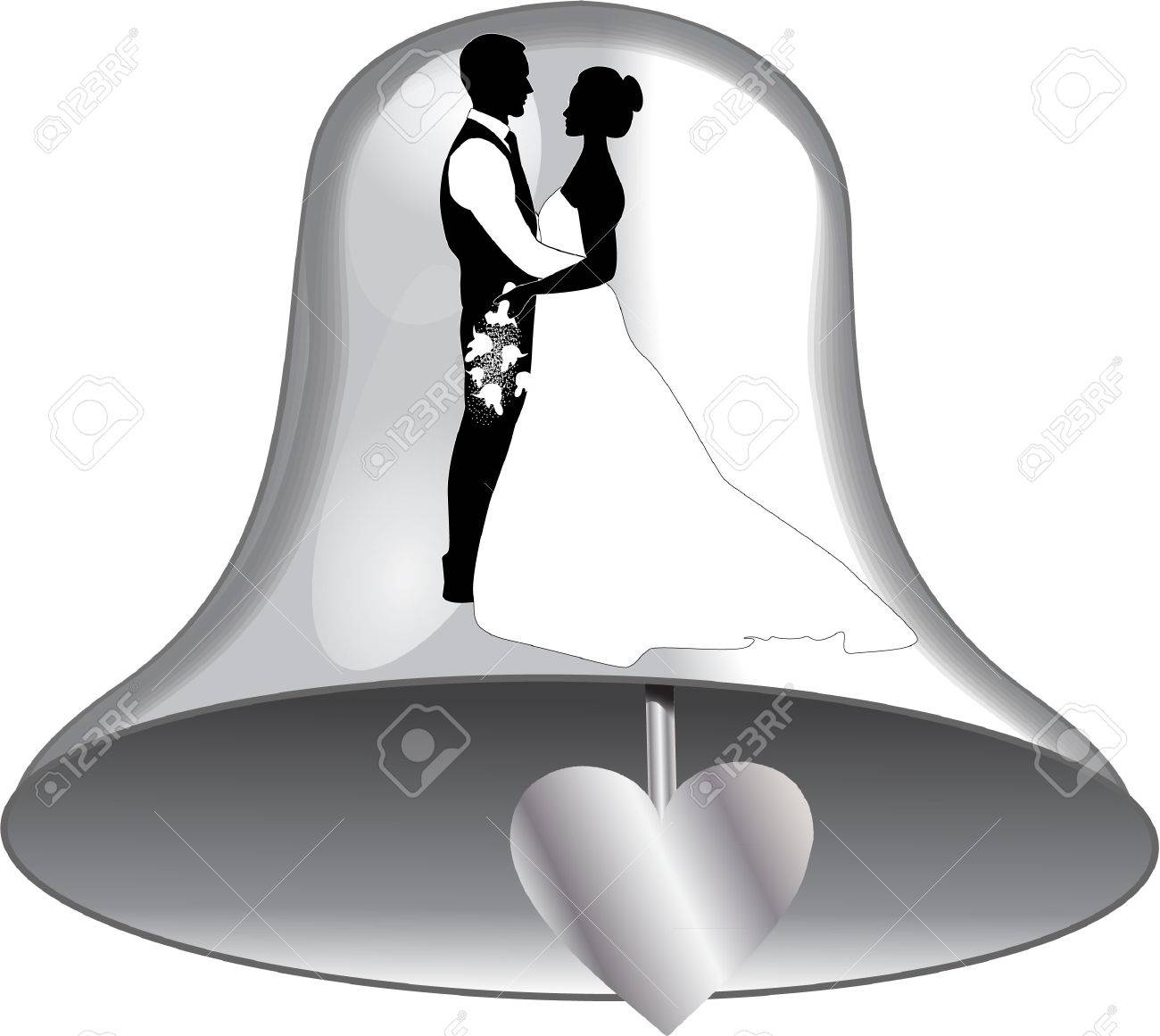 Bride And Groom On Wedding Bells Wedding Bells Love And Marriage Bride