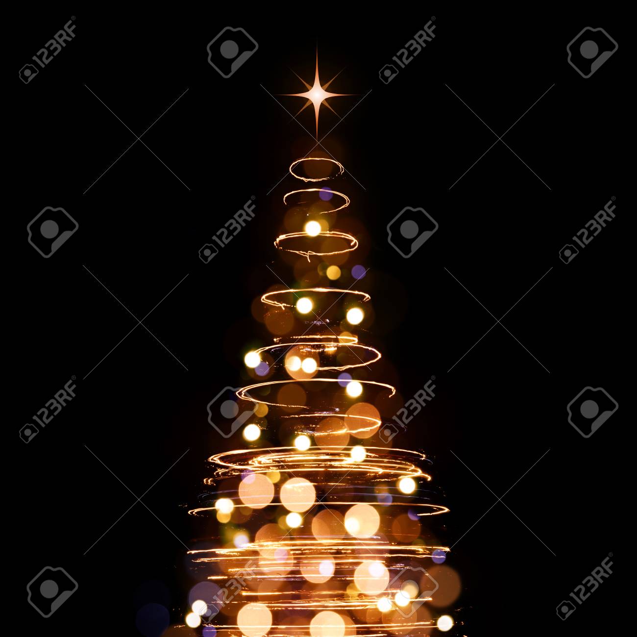 Lichter Überlagert Einen Weihnachtsbaum Hintergrund-Design Zu Machen  Lizenzfreie Fotos, Bilder Und Stock Fotografie. Image 48290924.