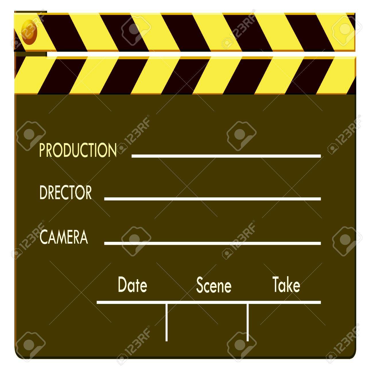 film clapboard 2d art stock photo picture and royalty free image