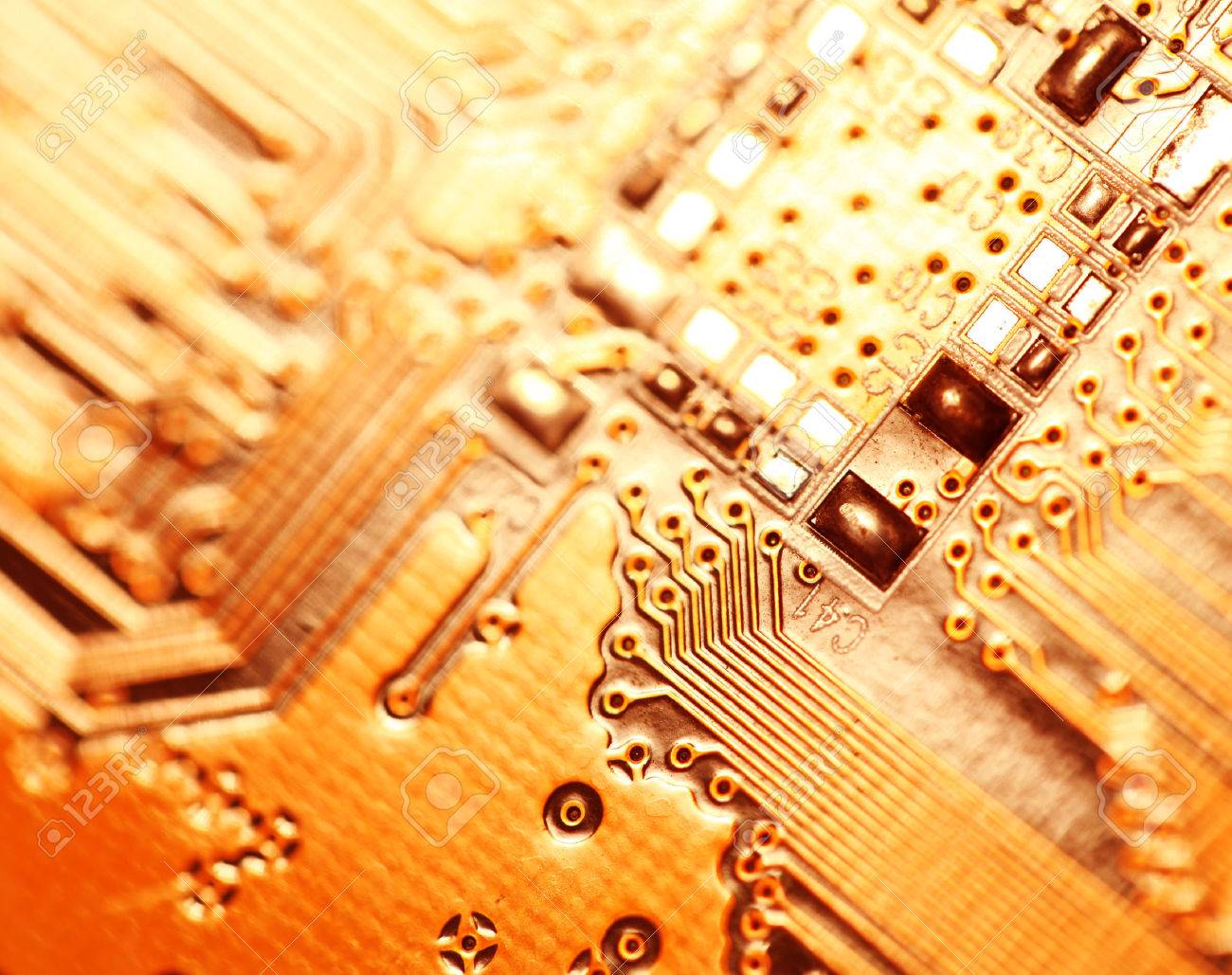 Close up of an electronic circuit board - 25568587 Close up of an electronic circuit board - 25568587