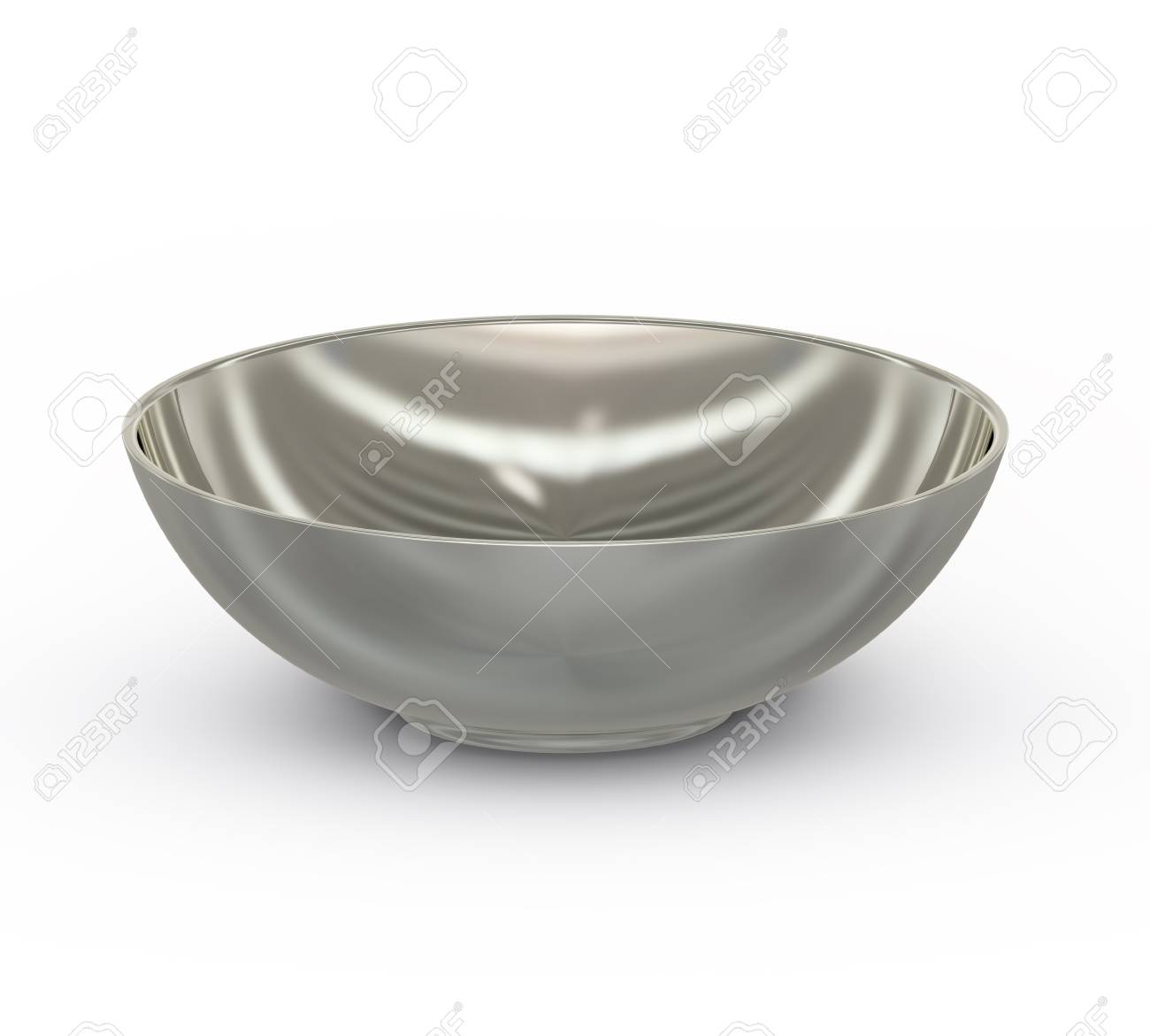 Download Collection Of Silver Objects Silver Empty Rice Bowl Isolated On White Background 3d Illustration Stock Photo Picture And Royalty Free Image Image 99124590