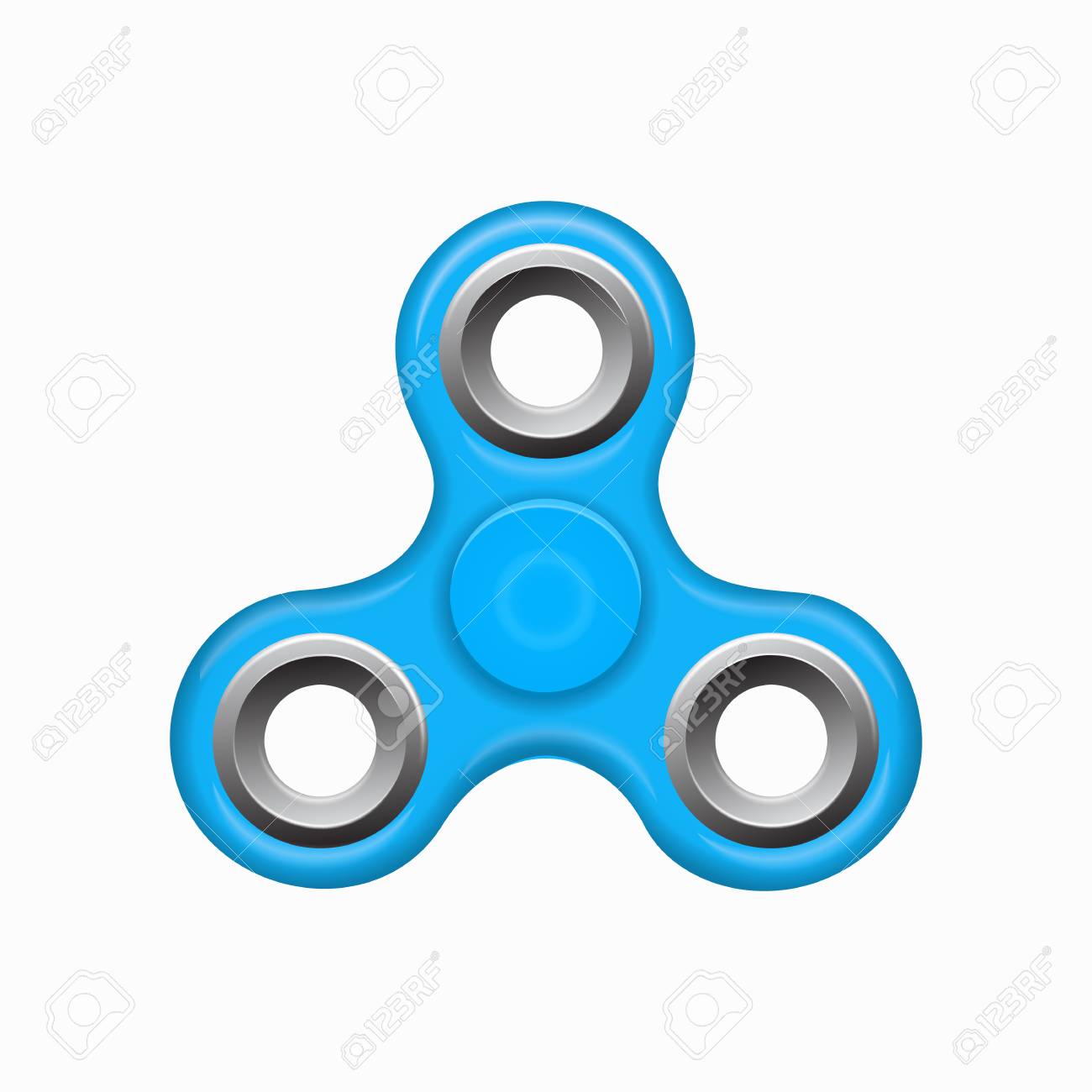 Juguete para hacer girar la mano con un juguete azul, para aliviar el estrés y la ansiedad. Spinner colorido azul sobre un blanco. Juguete infantil Juguete para hacer girar la mano con un juguete azul, para aliviar el estrés y la ansiedad. Spinner colorido azul sobre un blanco. Juguete infantil