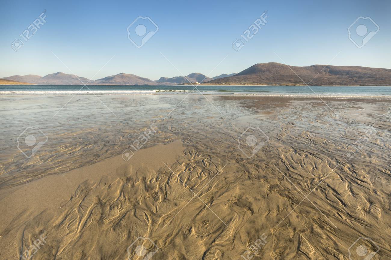 アウターヘブリディーズ諸島のハリス島のセイレボストの海岸線 の写真素材 画像素材 Image