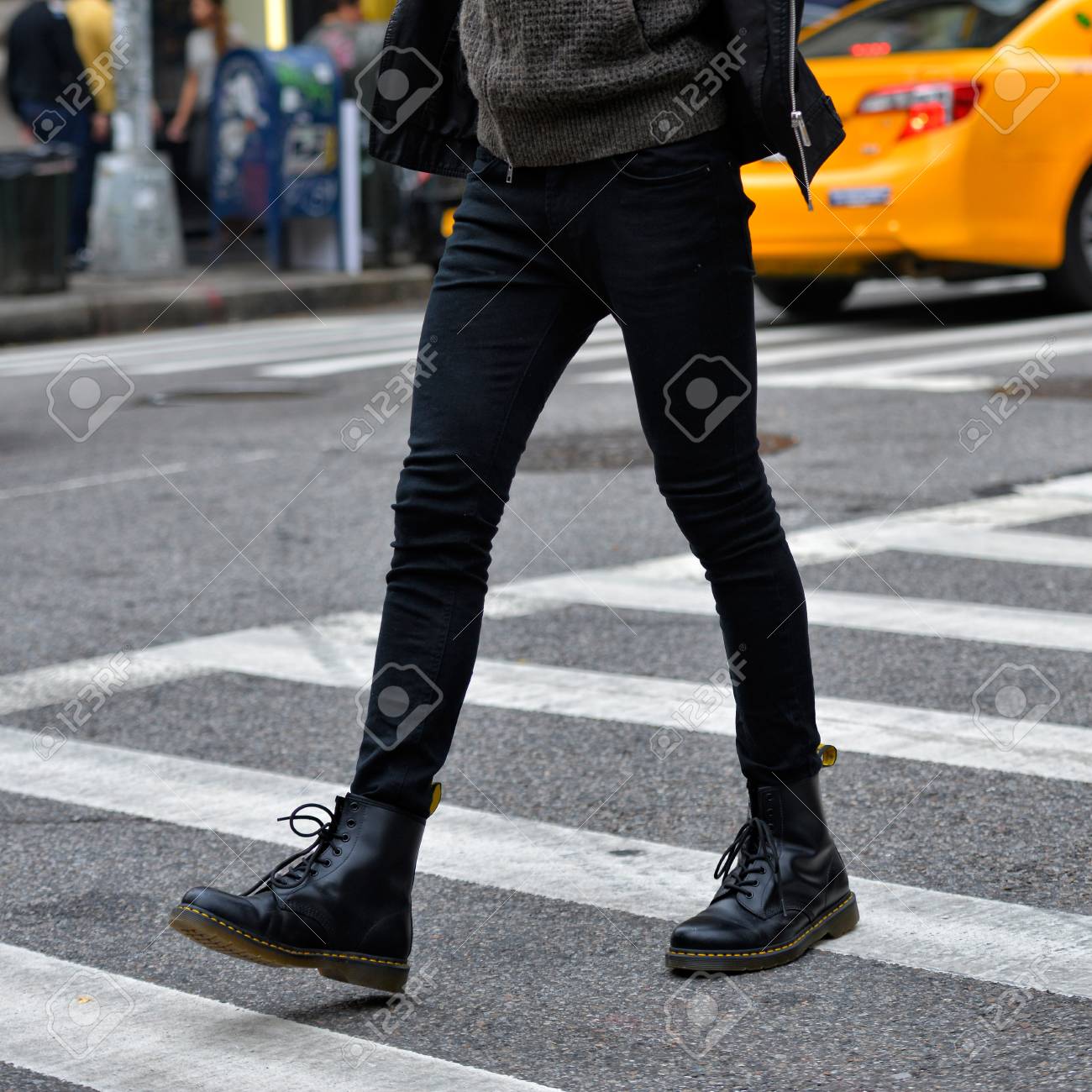 stylish black boots