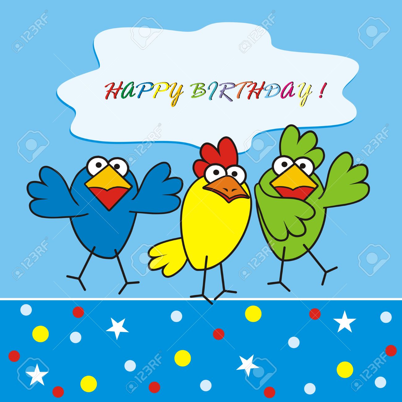 Vogel Alles Gute Zum Geburtstag Lizenzfrei Nutzbare Vektorgrafiken Clip Arts Illustrationen Image