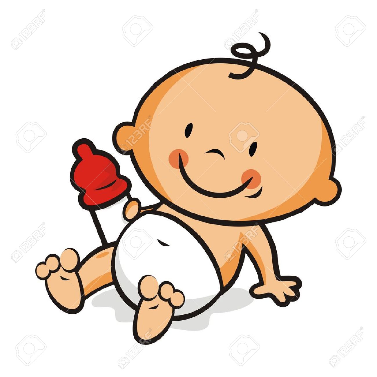 toddler and bottle, comic illustration, vector icon - 48187970 toddler and bottle, comic illustration, vector icon - 48187970