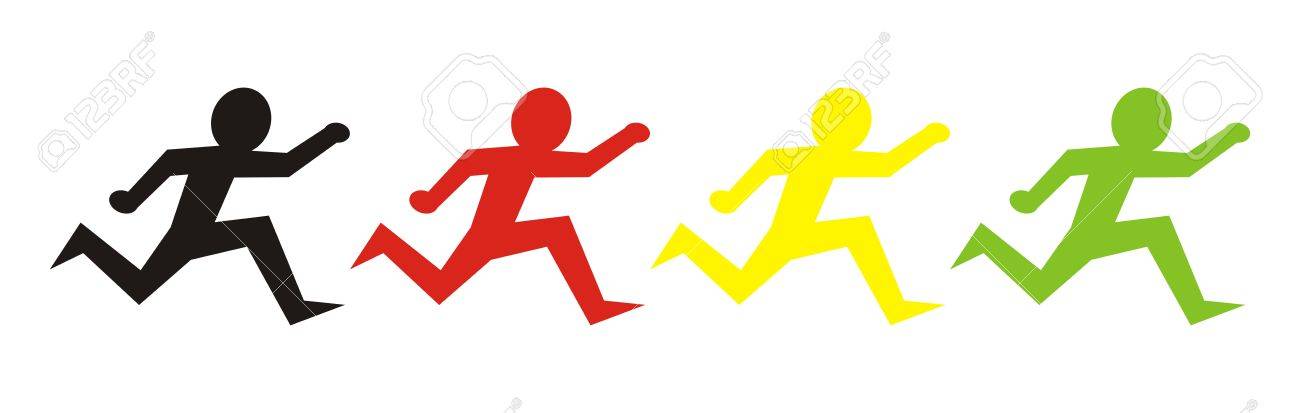 走る姿 のイラスト素材 ベクタ Image