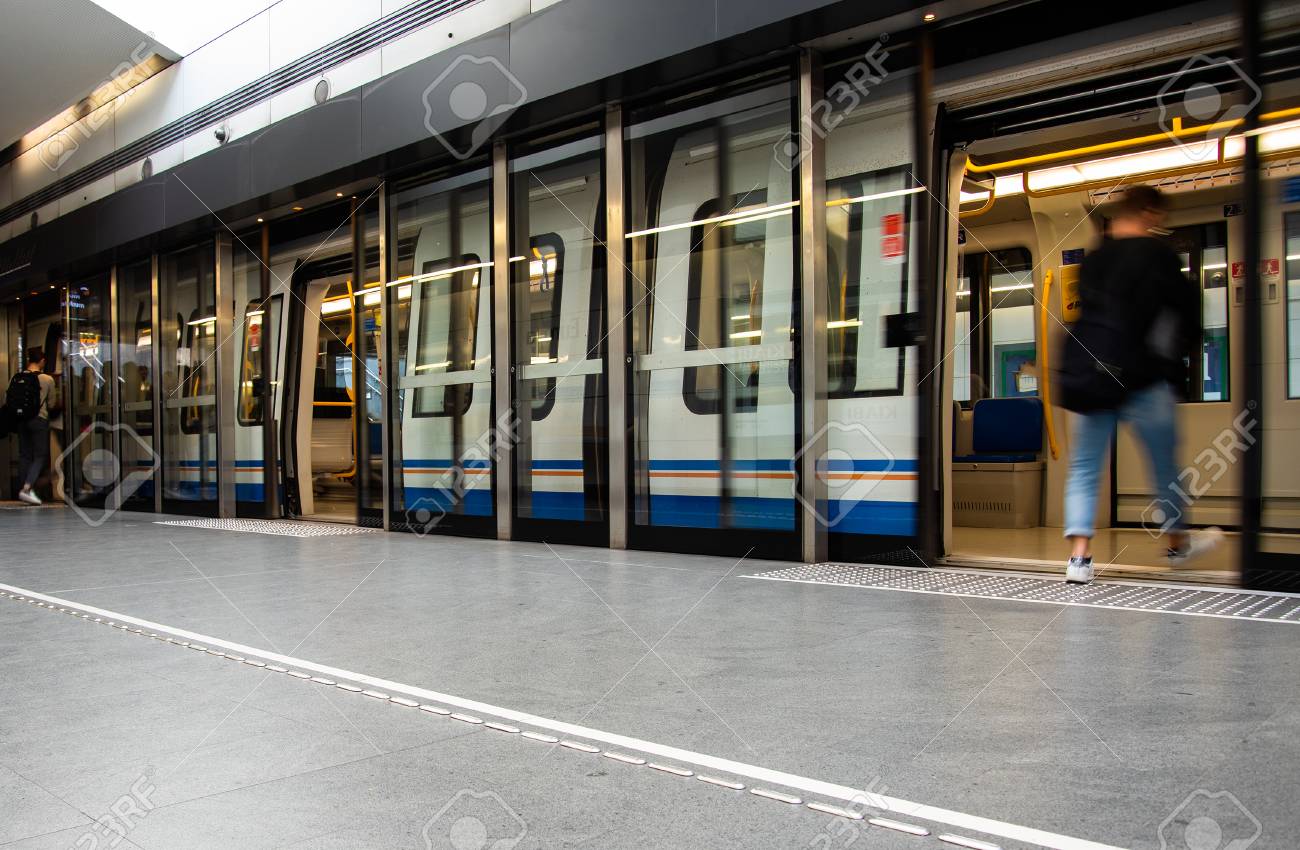Brescia Metro Station, Italy. Stock Photo, Picture and Royalty Free Image.  Image 113682052., image size:1300x850