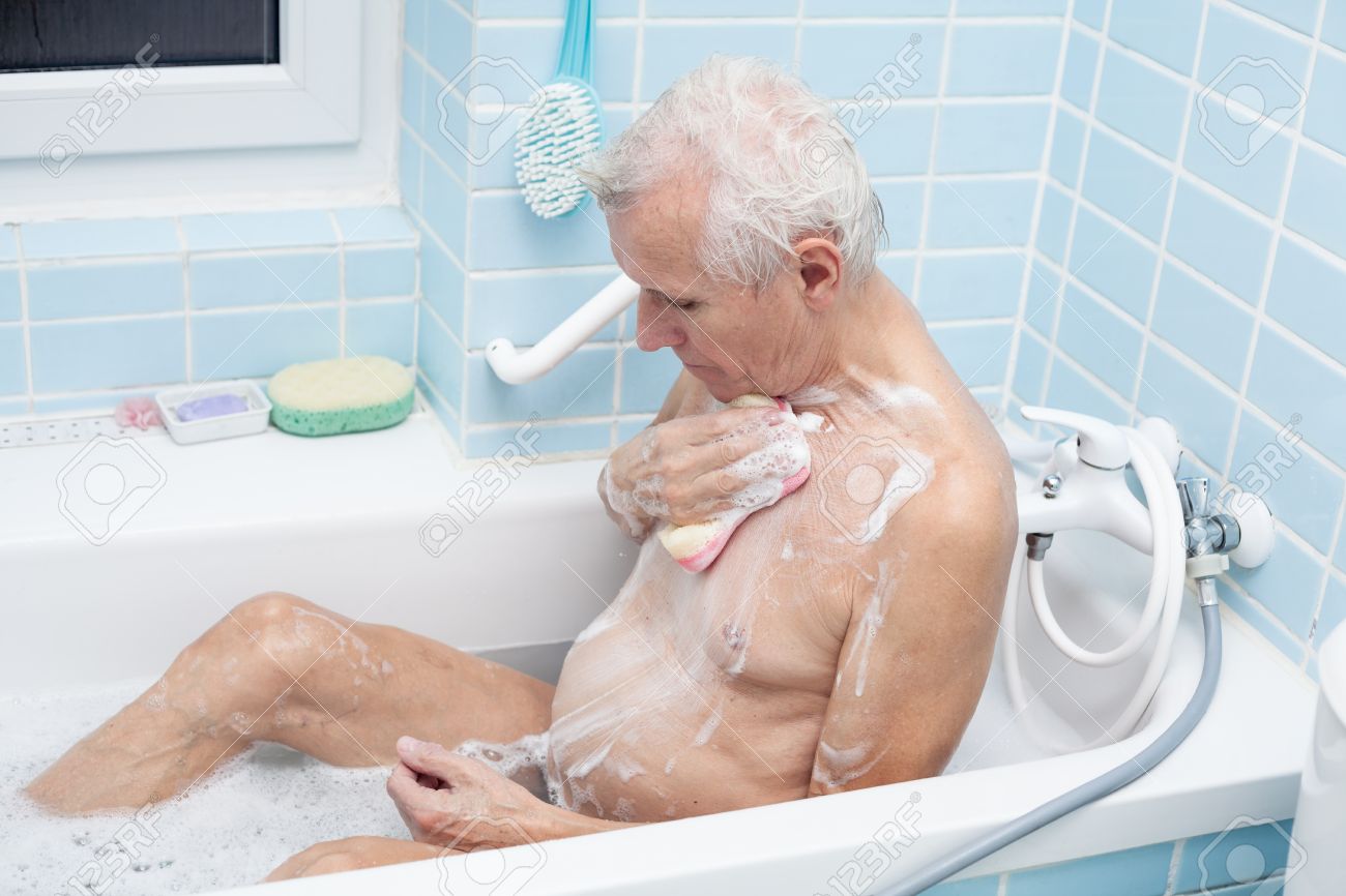 Man bathing cumshot photo 7