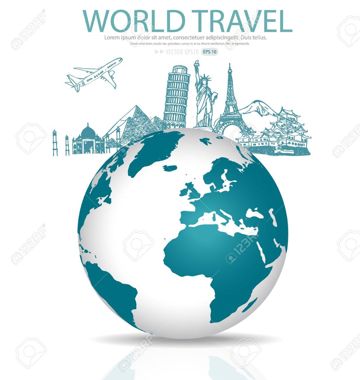 有名な記念碑および現代世界のスケッチ イラスト のイラスト素材 ベクタ Image 有名な記念碑および現代世界のスケッチ イラスト のイラスト素材 ベクタ Image