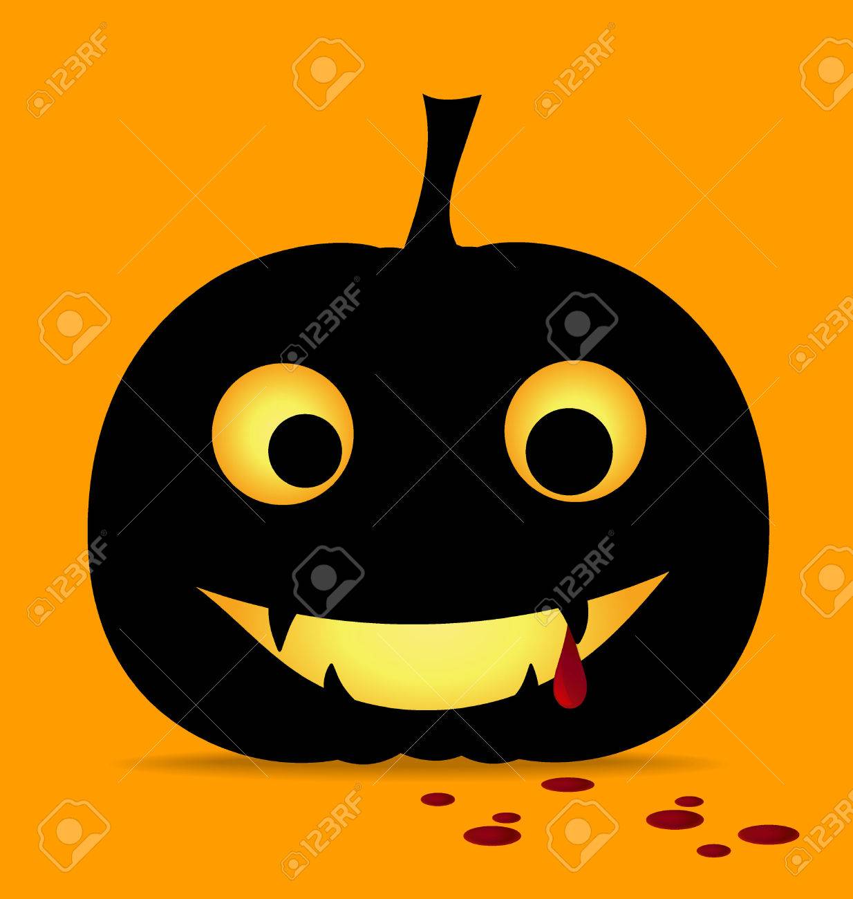 Priorità Bassa Di Disegno Di Halloween Felice Con La Zucca Di Halloween Illustrazione Vettoriale