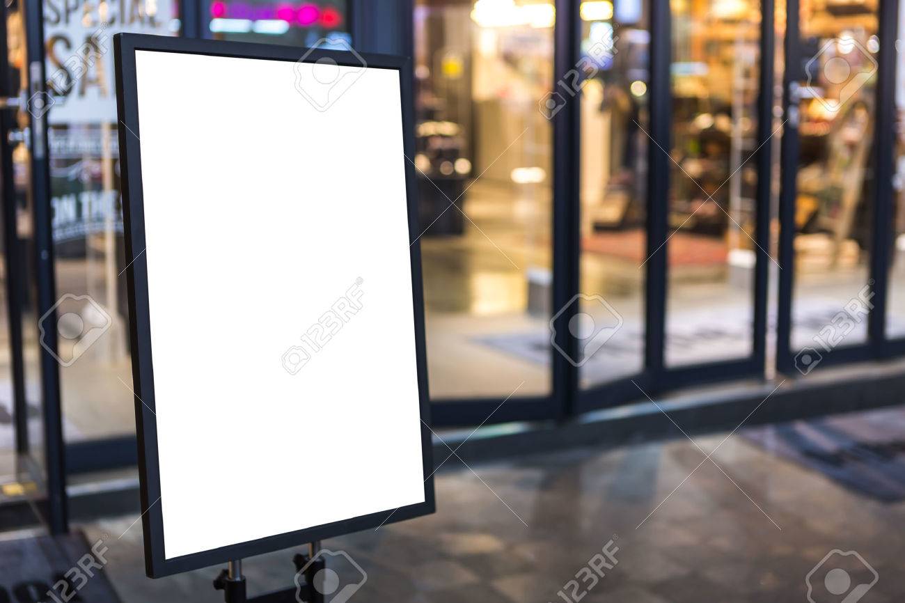 Empty sign in the street and shopping mall - 36193108 Empty sign in the street and shopping mall - 36193108