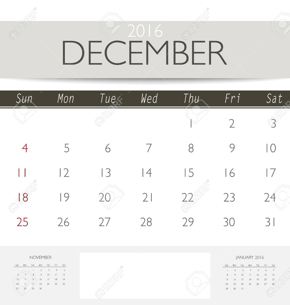2016 calendario plantilla de calendario mensual para diciembre calendario mensual