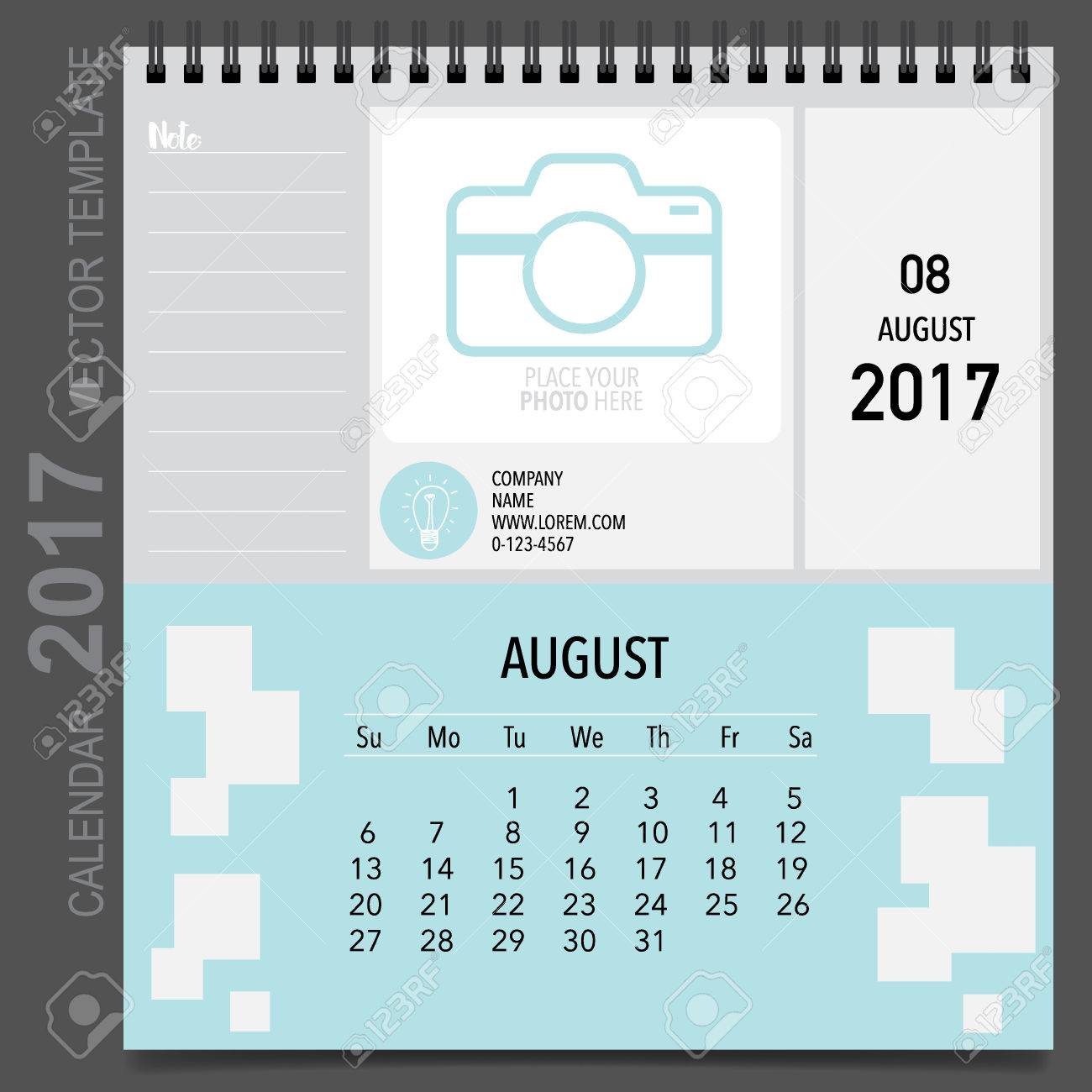 2017 calendar planner design template monthly calendar template