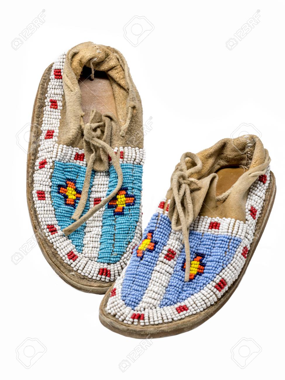embroidered moccasins