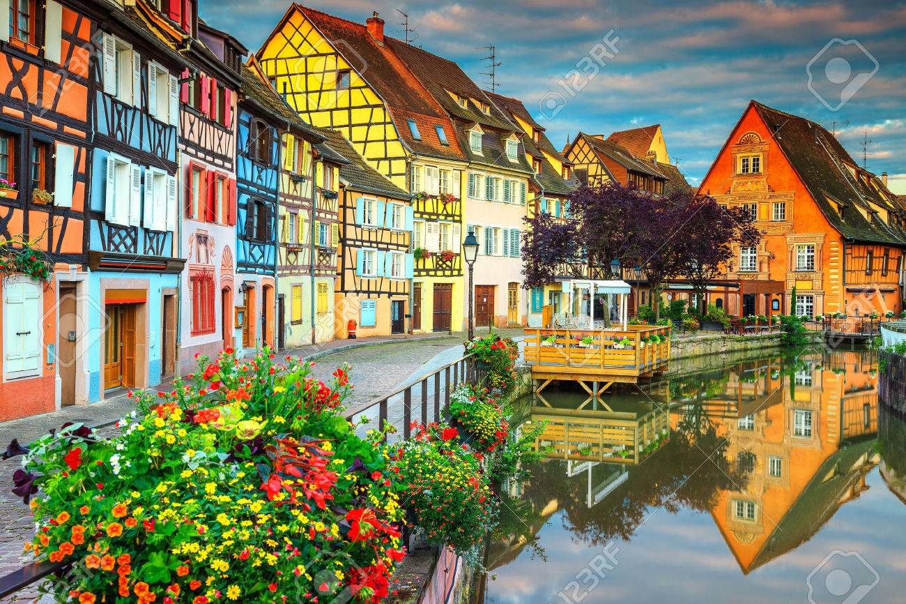 Amazing Colorful Traditional French Houses On The Side Of River Lauch In  Petite Venise, Colmar, France, Europe Stock Photo, Picture and Royalty Free  Image. Image 76478944., image size:1300x866