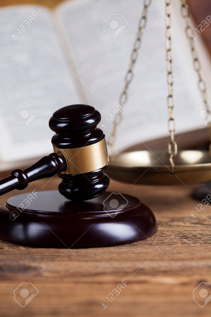 court gavel law theme mallet of judge stock photo picture and