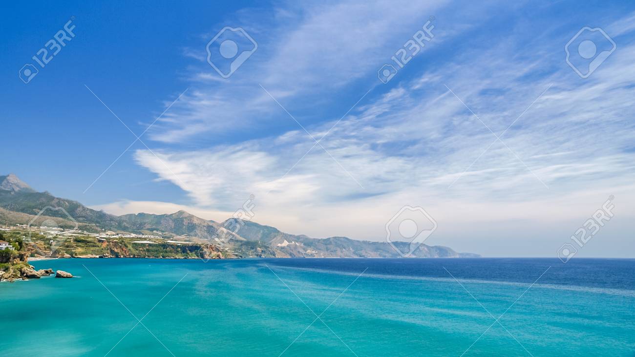 海岸とセビリア スペインの海の景色 の写真素材 画像素材 Image