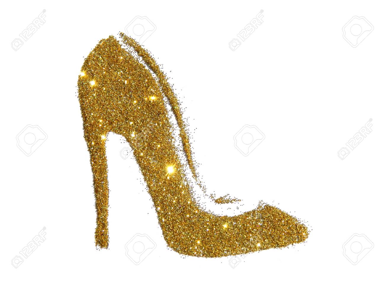 zapatos de tacon dorados