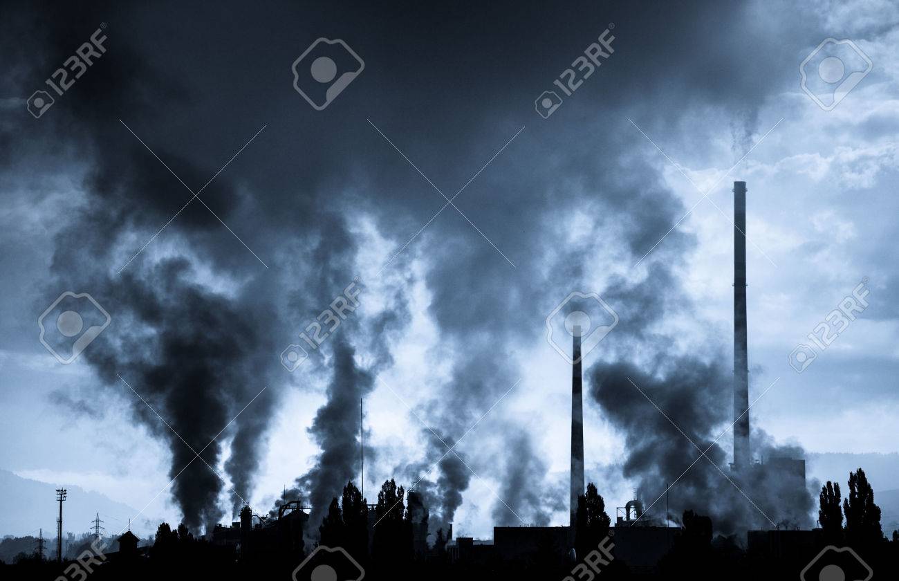Air pollution (factory Mondi in city Ruzomberok, Slovakia) - 31393950 Air pollution (factory Mondi in city Ruzomberok, Slovakia) - 31393950