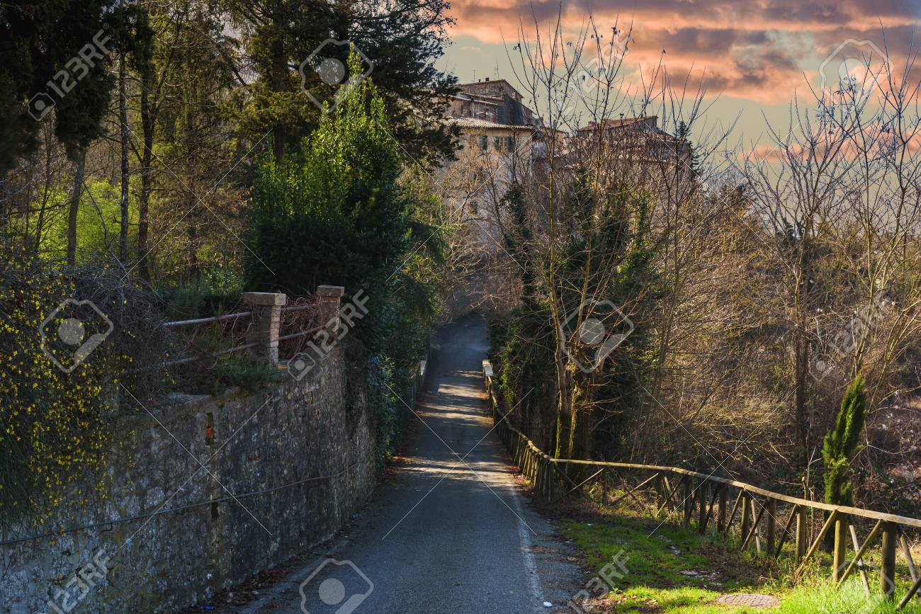 Hidden Alley Somewhere In The Tuscan Town Of San Casciano Dei ... Hidden Alley Somewhere In The Tuscan Town Of San Casciano Dei ...