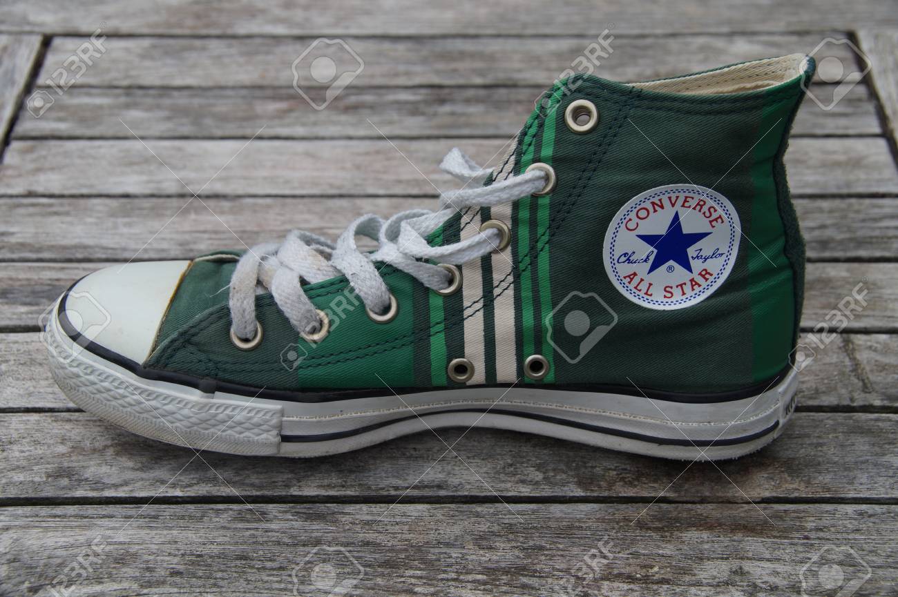 vertical striped converse