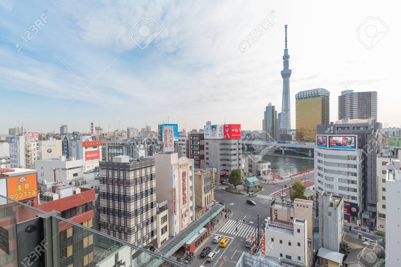 ビュー 東京都浅草から東京スカイツリー17 年 3 月 4 日 の写真素材 画像素材 Image