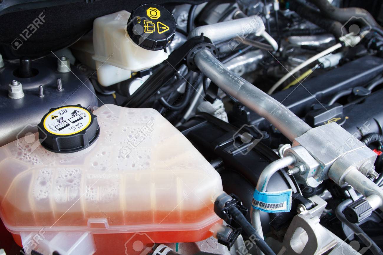 Warning Level Water In Coolant Car Engine Stock Photo Picture And Royalty Free Image Image 79521716