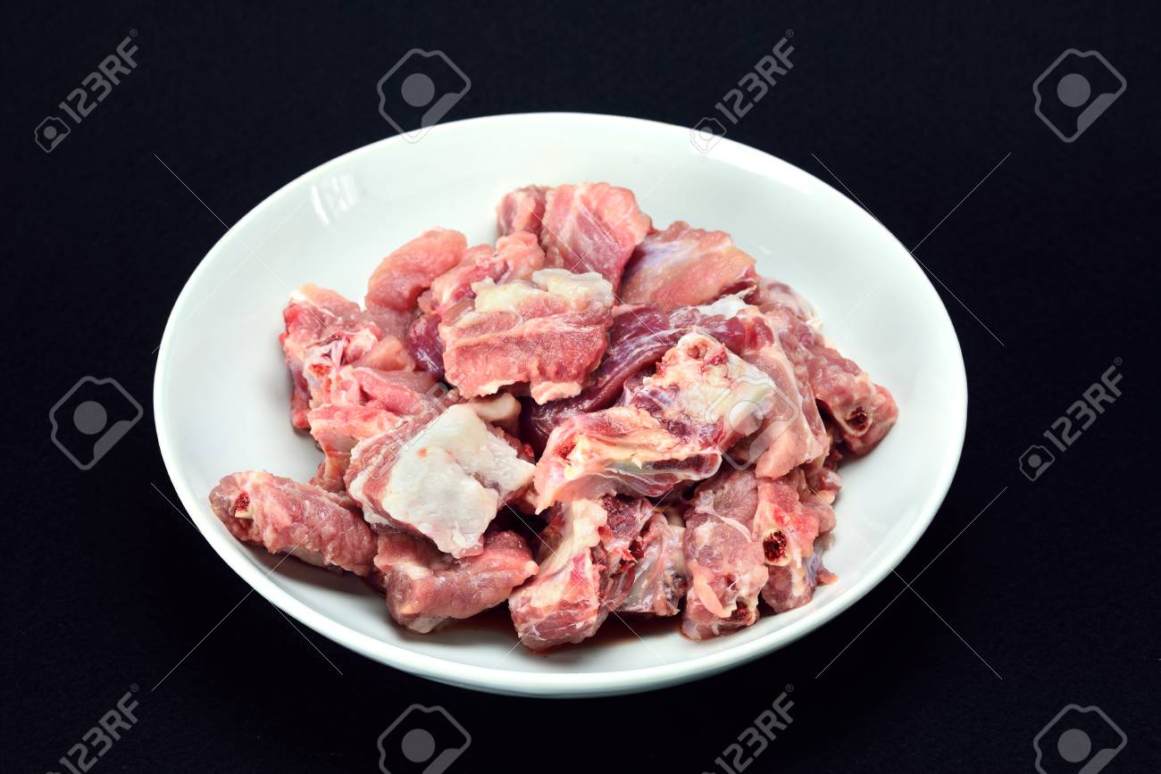 raw pork bones